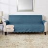 Linery Medallion Sofa Protector In Blue