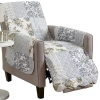 Linery Patchwork Chair Protector In Gray
