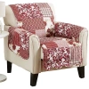 Linery Patchwork Chair Protector In Brown