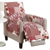 Linery Patchwork Chair Protector In Red