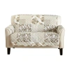 Linery Patchwork Loveseat Protector In Sand