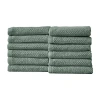 Linery Popcorn 12-pc. Quick Dry Washcloth In Green