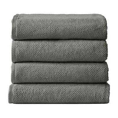 Linery Popcorn 4-pc. Quick Dry Bath Towel In Gray