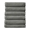 Linery Popcorn 6-pc. Hand Towel In Gray