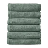 Linery Popcorn 6-pc. Hand Towel In Green