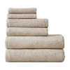 Linery Popcorn 6-pc. Quick Dry Bath Towel Set In Brown
