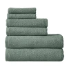 Linery Popcorn 6-pc. Quick Dry Bath Towel Set In Green