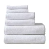 Linery Popcorn 6-pc. Quick Dry Bath Towel Set In White