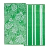 Linery Printed 2-pc. Quick Dry Beach Towel In Green