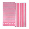 Linery Printed 2-pc. Quick Dry Beach Towel In Pink