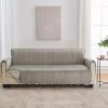 Linery Velvet Furniture Sofa Protector Sofa Protector In Gray