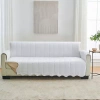 Linery Velvet Furniture Sofa Protector Sofa Protector In White