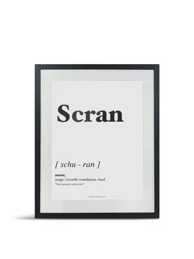 Lines Behind Scran Geordie Dialect A3 Print With Frame