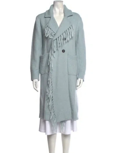 Pre-owned Lingua Franca Alpaca Sweater In Blue