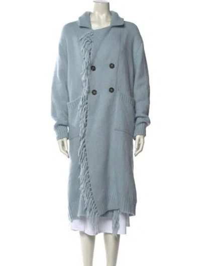 Pre-owned Lingua Franca Alpaca Sweater In Blue