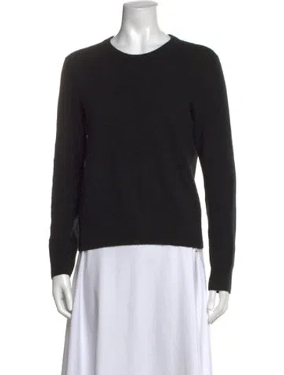 Pre-owned Lingua Franca Crew Neck Sweater In Black