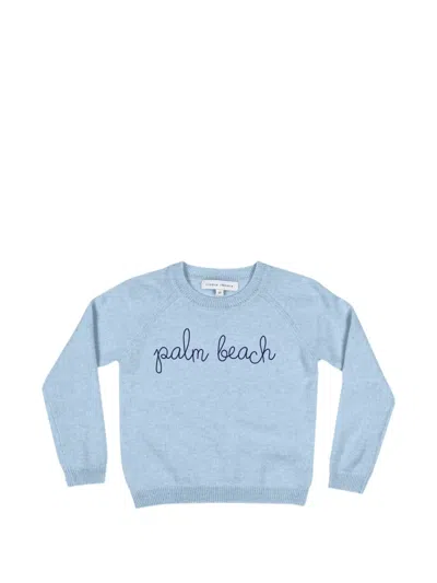 Lingua Franca Crew-neck Sweater In Blue