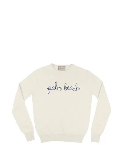 Lingua Franca Crew-neck Sweater In Neutral
