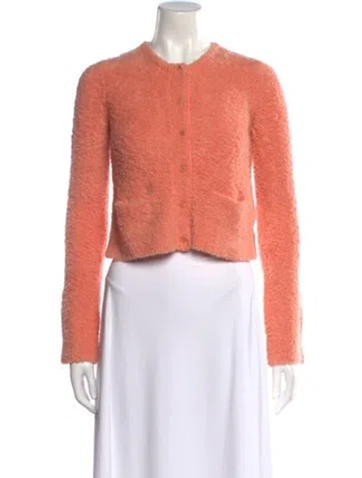 Pre-owned Lingua Franca Crew Neck Sweater In Orange