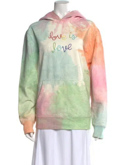 Pre-owned Lingua Franca Graphic Print Crew Neck Sweatshirt In Green