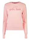 Lingua Franca I Love Palm Beach Sweater In Pink