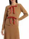 Lingua Franca Olivia Cardigan In Acorn In Brown
