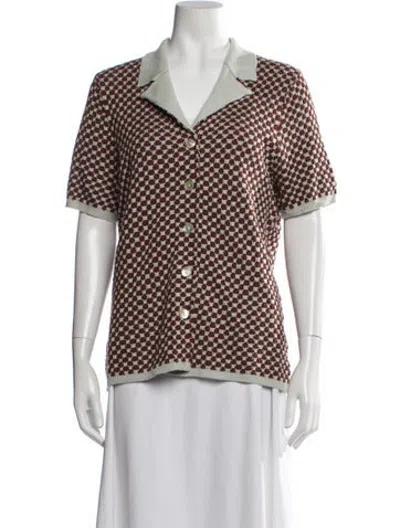 Pre-owned Lingua Franca Patterned Sweater In Multicolor