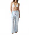 Lingua Franca Petra Pant In White Multi In Multi