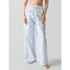 Lingua Franca Petra Pant In White Multi In White Multi