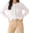 Lingua Franca Quilt Knot Cardigan In Cream In White