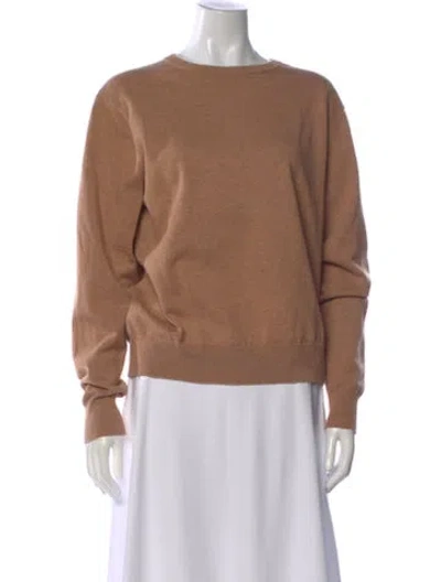 Pre-owned Lingua Franca Scoop Neck Long Sleeve Top W/ Tags In Orange