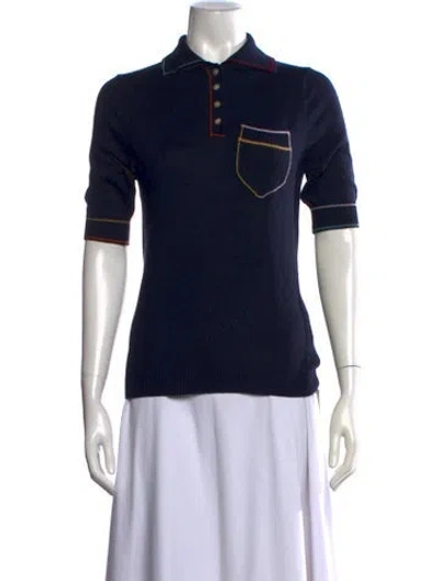 Pre-owned Lingua Franca Sweater In Blue