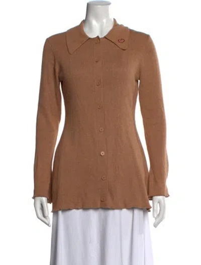 Pre-owned Lingua Franca Sweater In Brown