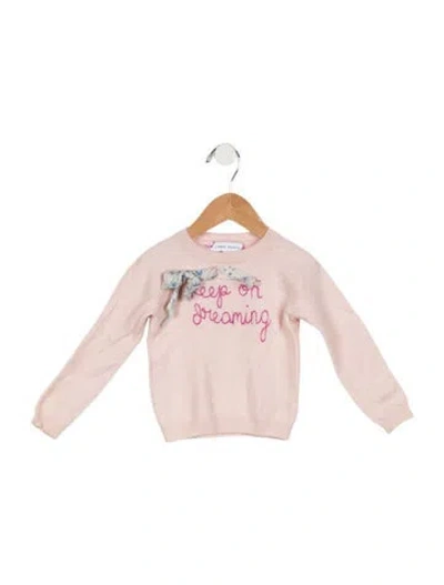Pre-owned Lingua Franca Babies' Toddler Girls' Cashmere Knit Sweater In Pink