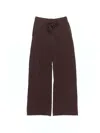 Lingua Franca Women's Cashmere Wide Leg Pants In Chestnut In Pink