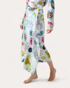 Lingua Franca Lampi Wrap Skirt In Patmos Print