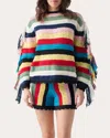 Lingua Franca Marathi Knit Shorts Stripe Multi In Multi