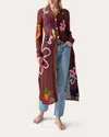 Lingua Franca Onar Mesh Knit Button-down Midi Dress In Sierra Multi In Sierra Multi