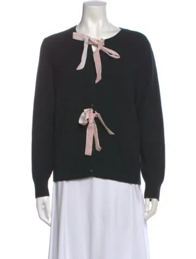 Pre-owned Lingua Franca Wool Graphic Print Sweater In Multi