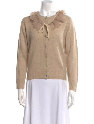 Pre-owned Lingua Franca Wool Sweater In Neutral