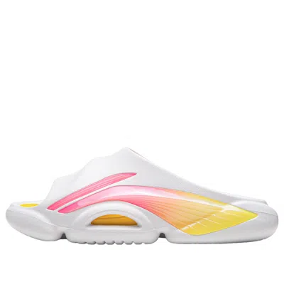 Li-ning Bad Five Slides 'standard White Fluorescent Mango Yellow' In Multi