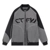 Li-ning Counterflow Graphic Baseball Jacket 'black Grey' In Multi