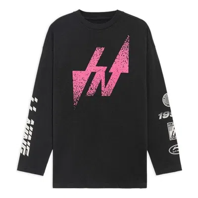Li-ning Graphic Long Sleeve T-shirt 'black Pink'