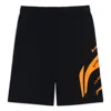 Li-ning Graphic Shorts 'black Orange' In Multi