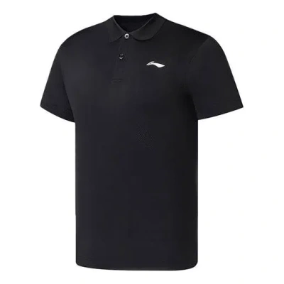 Li-ning Logo Quick-drying Training Polo Shirt 'black'