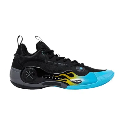 Pre-owned Li-ning Way Of Wade 10 Low 'element - Wind And Fire' | Black | Men's Size 8