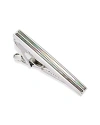 Link Up Abalone Strip Short Tie Bar In Grey