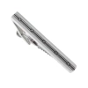 Link Up Black Square Pattern Center Tie Bar Cufflinks And Stud Sets In Metallic