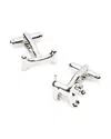 Link Up Dog & Bone Cufflinks In Silver