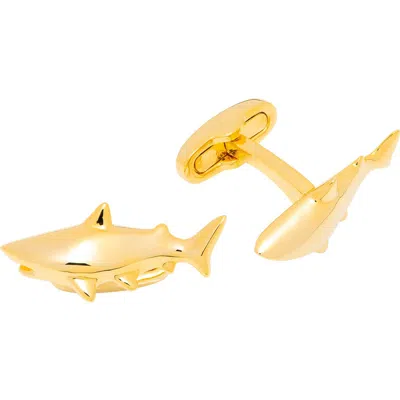 Link Up Gold Shark Cufflinks